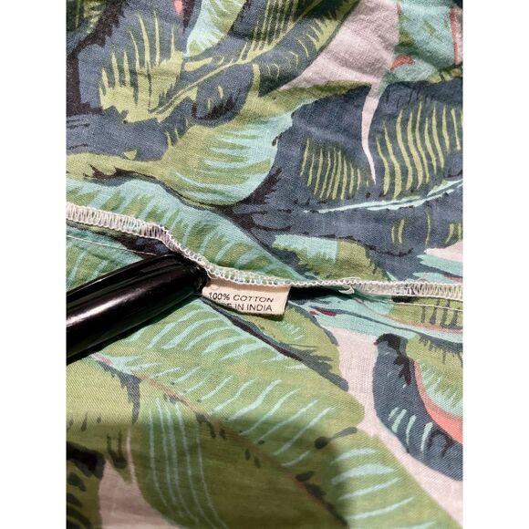 Mary Marshmallow dress safary tropical forest animal green colorful women's L - Picture 5 of 7